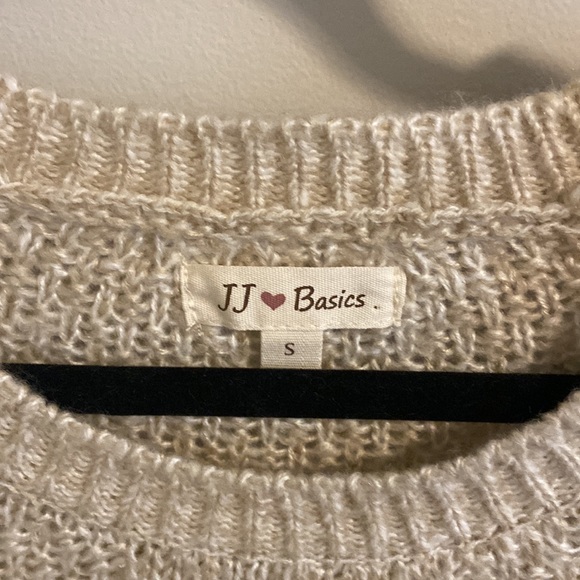 JJ Basics Cream Oatmeal Knit Sweater - Picture 3 of 4